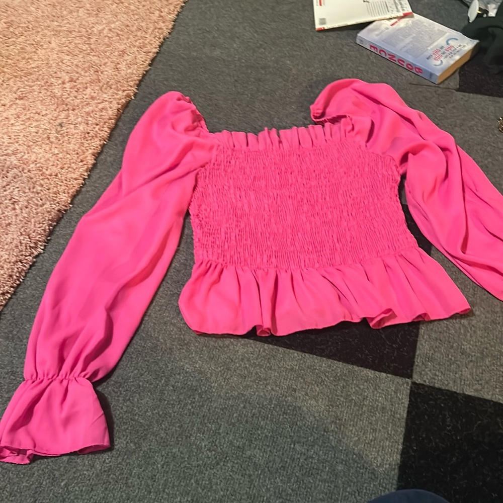 Pink blouse